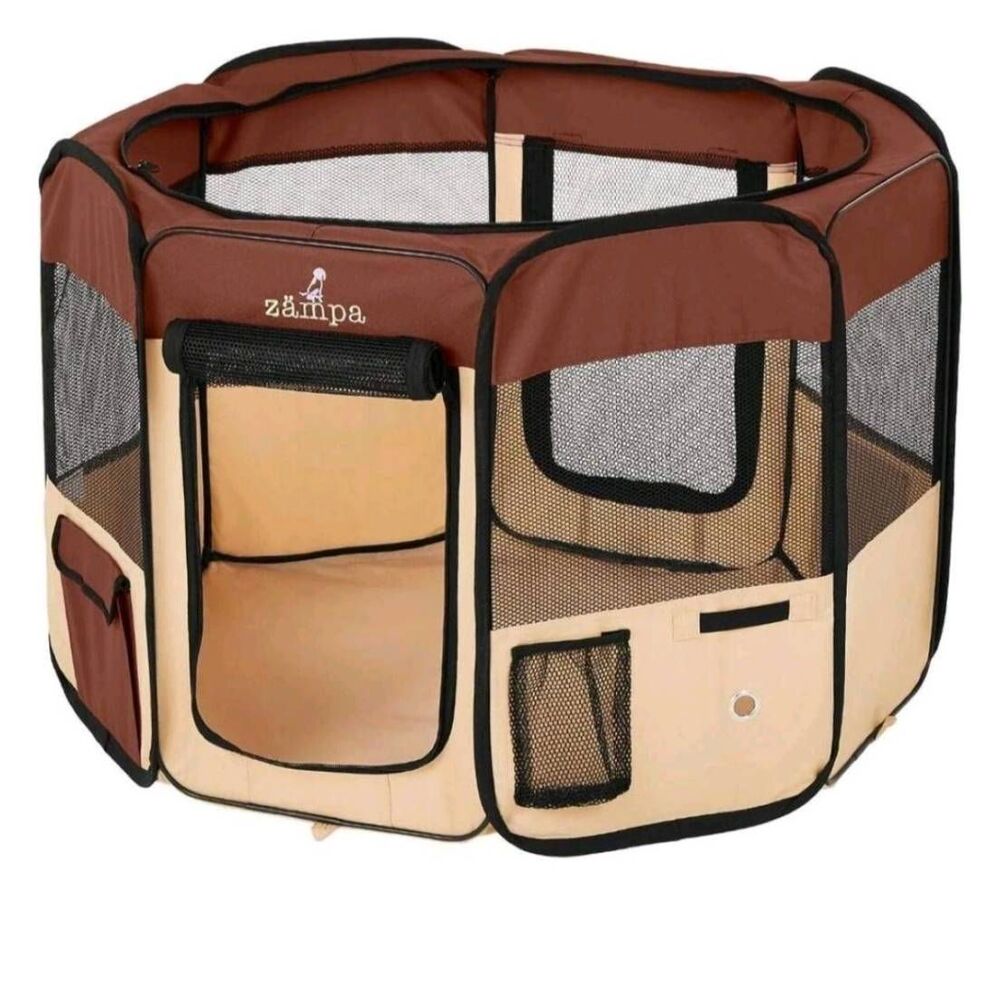 Zampa Pop Up Portable Playpen for Dog and Cat, Foldable | Indoor/Outdoor, NEW